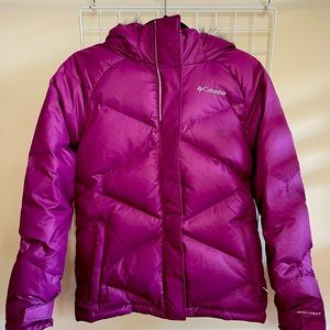 Columbia Down Puffer Dark Pink girl size L / XXS